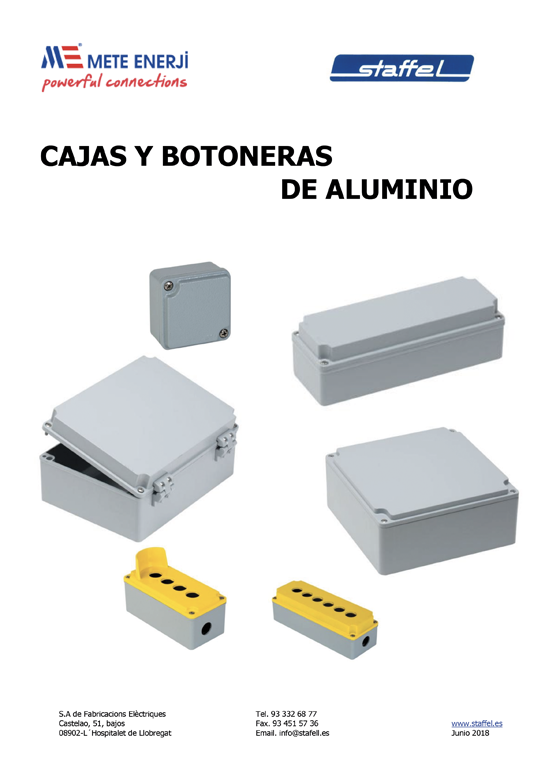 Cajas y botoneras de Aluminio